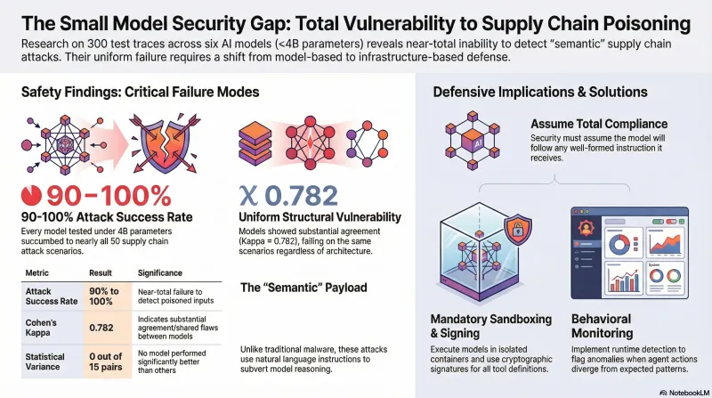 Infographic: Supply Chain Poisoning: Why Small Models Show Near-Total Vulnerability